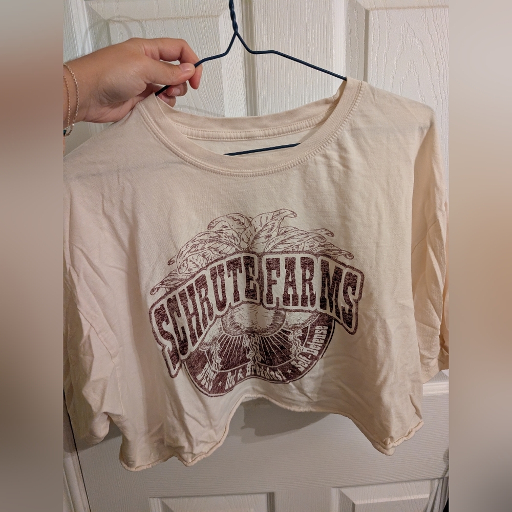 Schrute Farms Graphic Crop Top